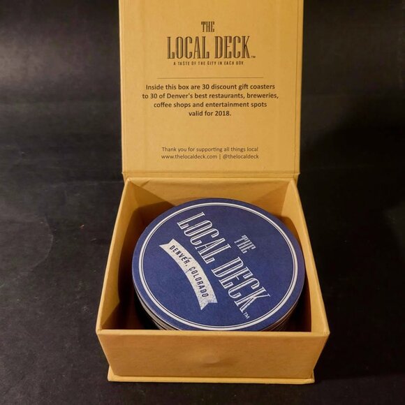 Collectable Coasters 2018 Edition of "The Local Deck" Box From Denver Colorado - Picture 2 of 5
